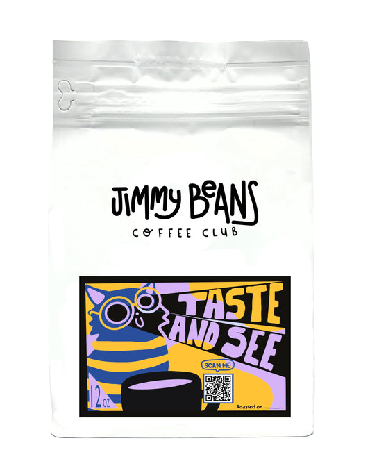 Jimmy Beans Coffee Taste and See Blend 12oz bag
